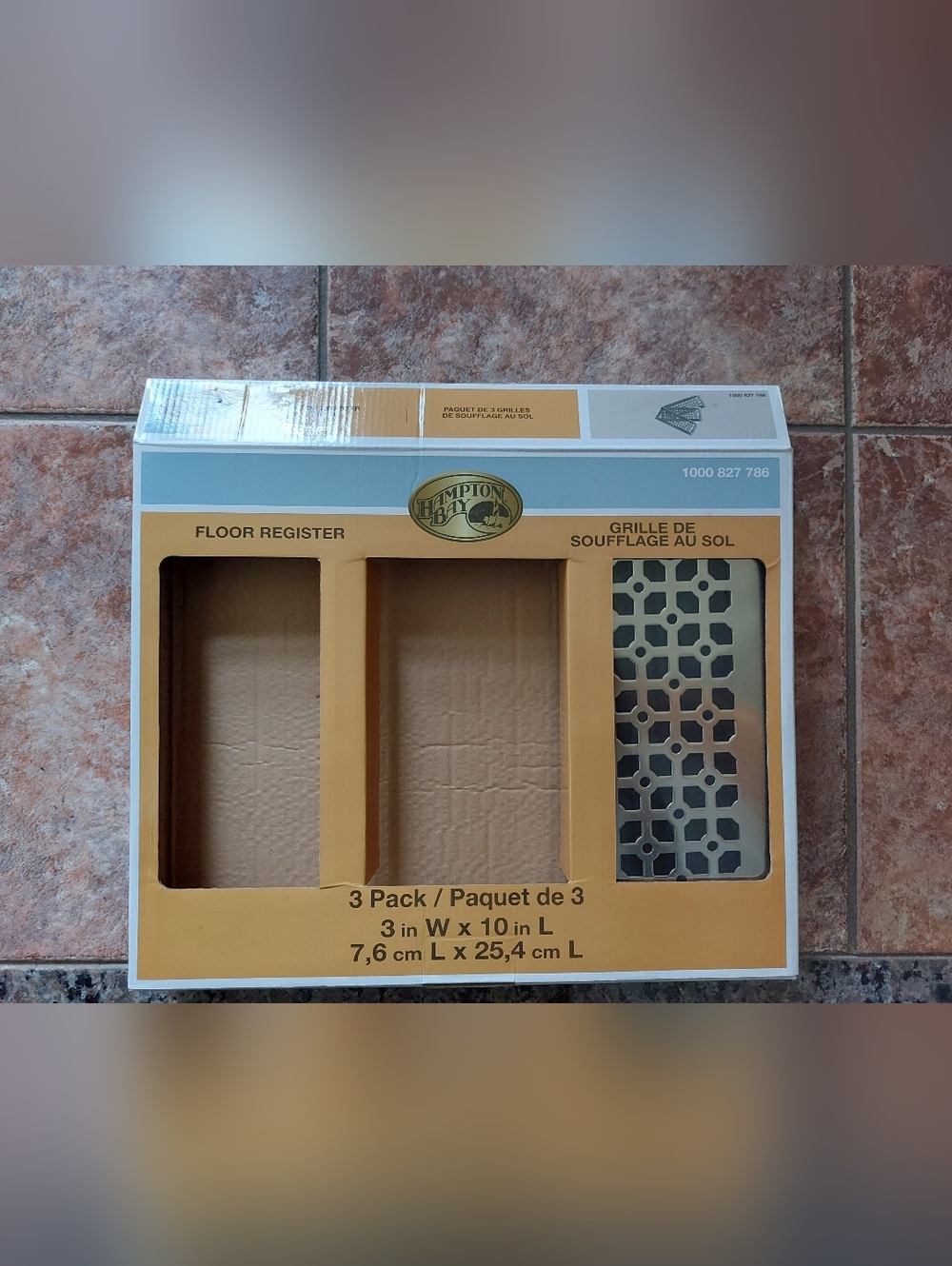 Hampton Bay Silver Floor Register